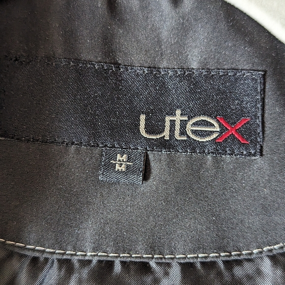 Utex Coat Women's Medium Black & Cream Detail with Buttons - Picture 4 of 9